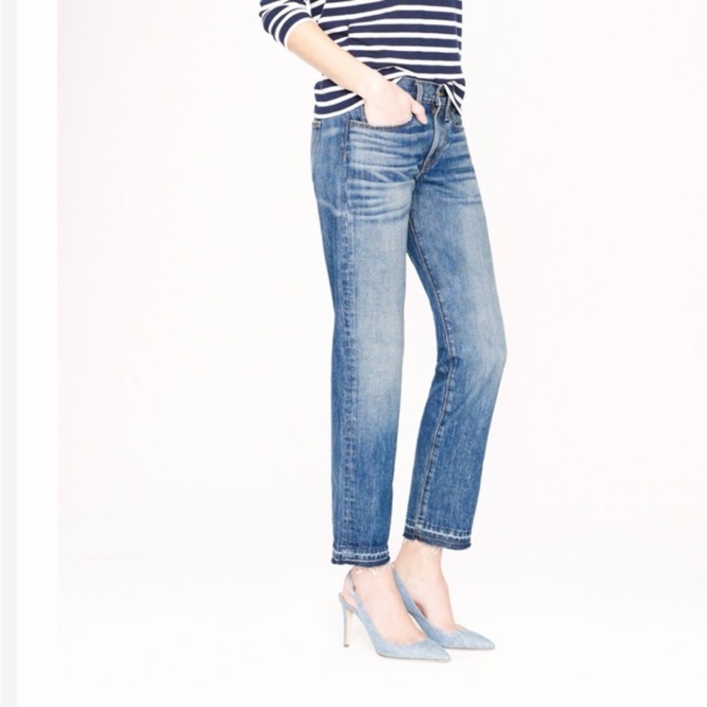 Premium Point Sur  JCrew Denim - front seam / button front Jeans size 24